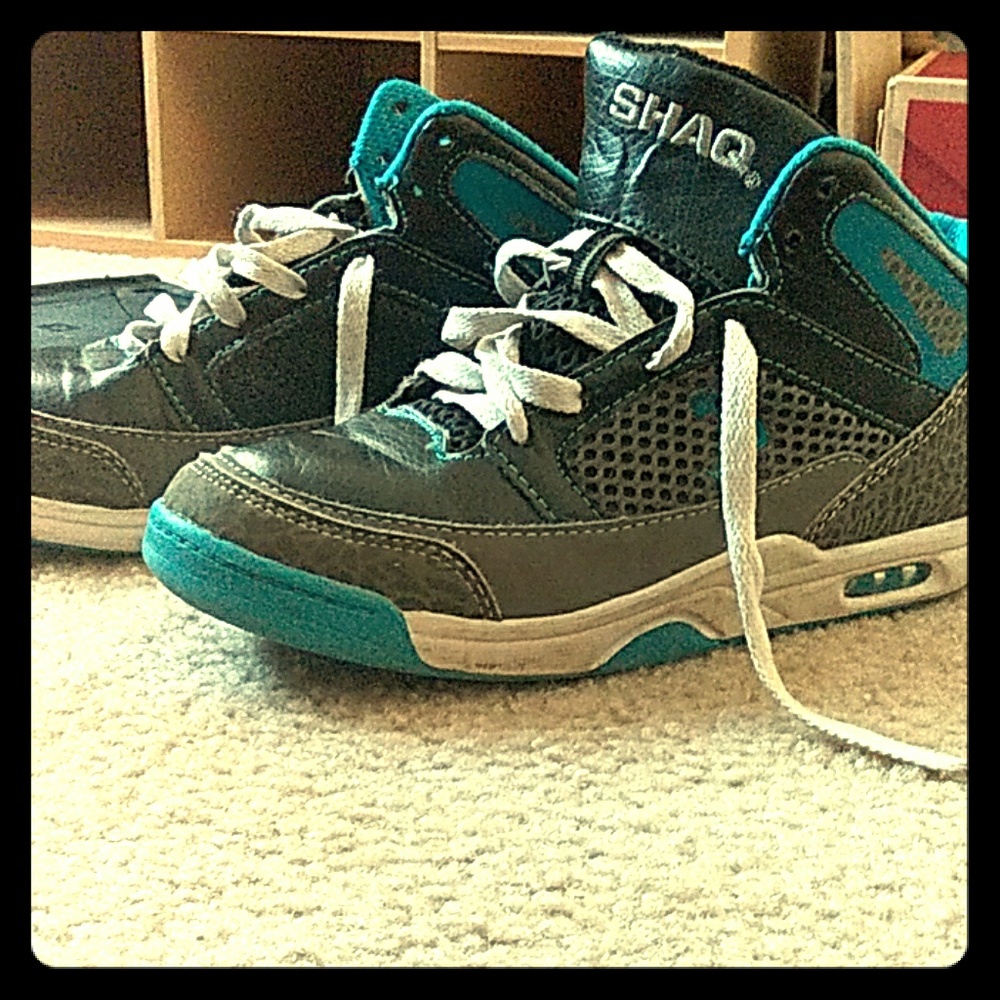 Shaq rare collectors shoe blue and black cement